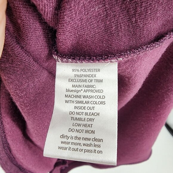 3/$25 70 Toad & Co Intermosso Dress M Long Sleeve Pockets Boat Neck Burgundy Red - Picture 12 of 12